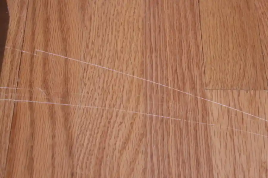 scratches on hardwood floor